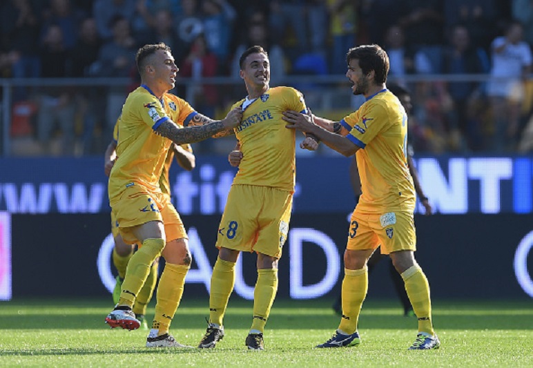 during the Serie B match between NFrosinone Calcio and Parma Calcio on November 4, 2017 in Frosinone, Italy.